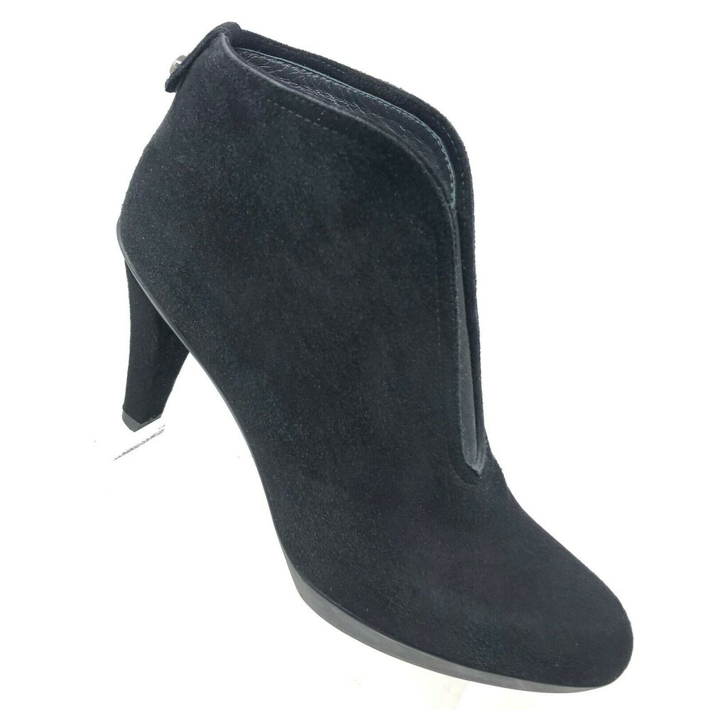 Stuart Weitzman‎ Bootie Women's 8 Black Suede Heel